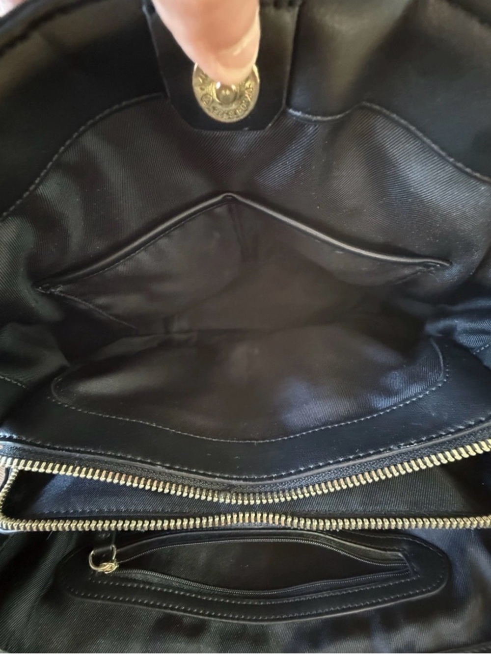 Nine West Brooklyn Jet Set Carryall Satchel Ivr/Blk Classic City Preppy 90’s - Picture 11 of 16